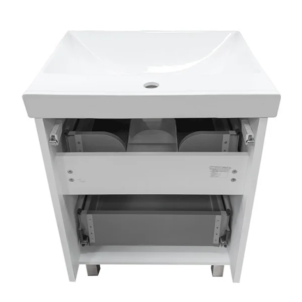 Приобрести сomforty тумба с раковиной "дублин-60" белая глянцевая