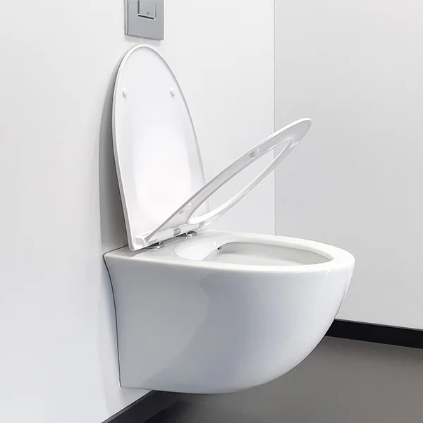 Приобрести comforty подвесной унитаз 107 безободковый, сиденье дюропласт softclose тонкое, быстросъёмное