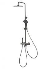 Душевая система с термостатом WONZON & WOGHAND The ONE, Темный графит (WW-B3094-BGG)