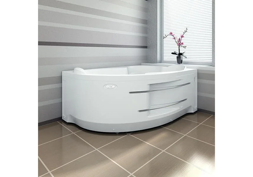 Приобрести акриловая ванна радомир ирма 3 160x105 см l ( комплект каркас )