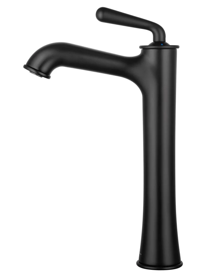 Приобрести смеситель для раковины высокий wonzon & woghand steam, черный матовый (ww-88239008-mb)