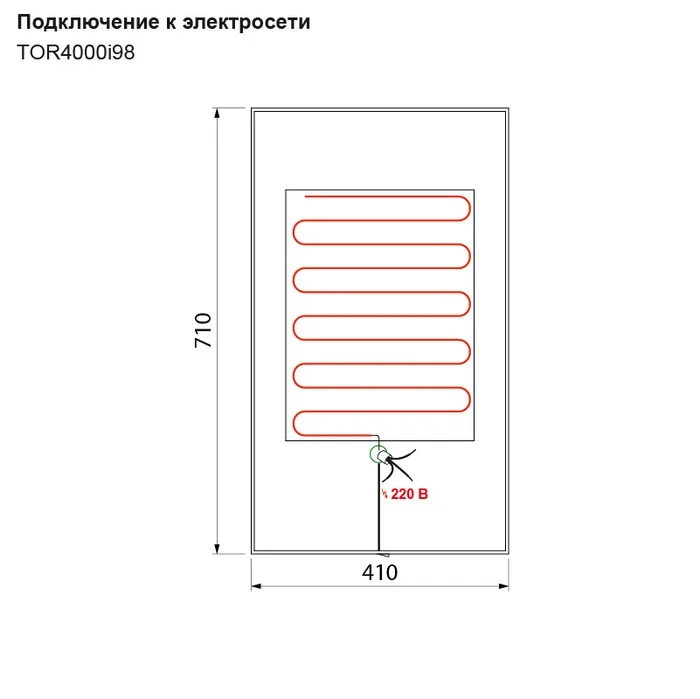 Приобрести iddis зеркало torr 41х71см, с подогревом tor4000i98