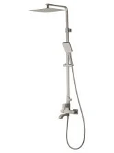 Душевая система WONZON & WOGHAND FLEX, Брашированный никель (WW-88047072-BN)