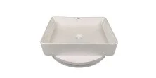 Sintesi Раковина накладная 500х395 мм, белая, без отверстия под смеситель LVB-APP-407
