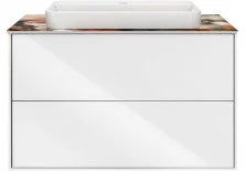 Тумба подвесная со столешницей Kerama Marazzi Plaza Modern 80 см PL.M.80.2\WHT, белый