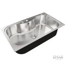 Oulin Кухонная мойка 87х50 см, сатин Oulin OL-330