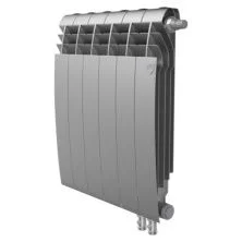 Royal Thermo Радиатор биметаллический BiLiner 500 /Silver Satin ( серебристый ) VR - 6 секц.