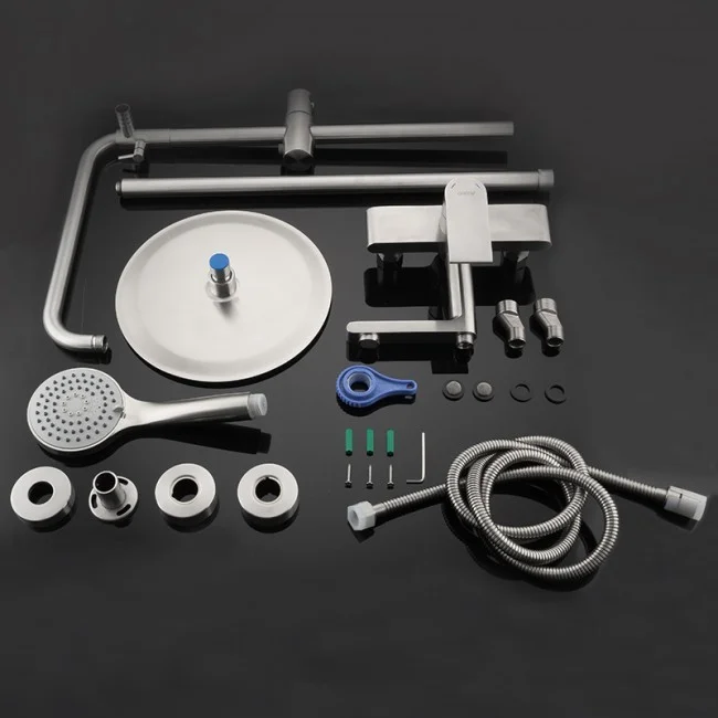 Приобрести gappo душевая система g2499-20 с изливом, нержавеющая сталь 94927