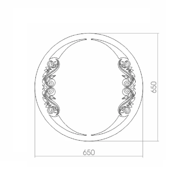 Приобрести loranto зеркало санторини d650, пескоструйный рисунок фр-00001078