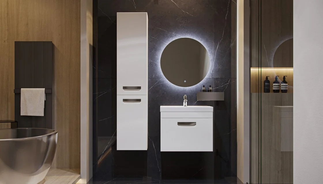 Приобрести пенал настенный velvex estea 160 см, белый матовый ppest.160.233