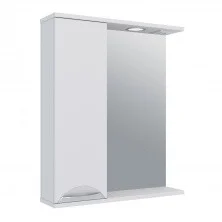 AQUA DE MARCO Зеркало-шкаф ELEGANSE 60 см, левое, белый\хром 1060CELE/L