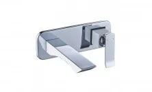 LEMARK Смеситель для раковины Contest, скрытый монтаж, белый\хром LM5826CW