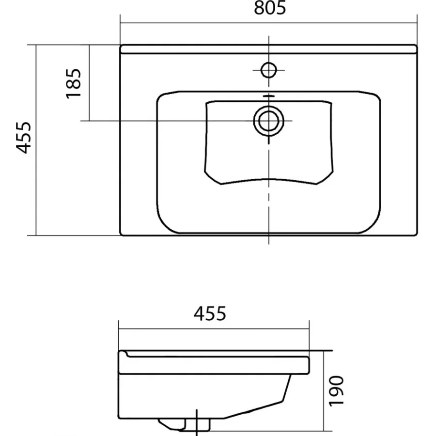 Приобрести mirsant тумба напольная сити 80 см с раковиной миранда-80, белая ут000080938