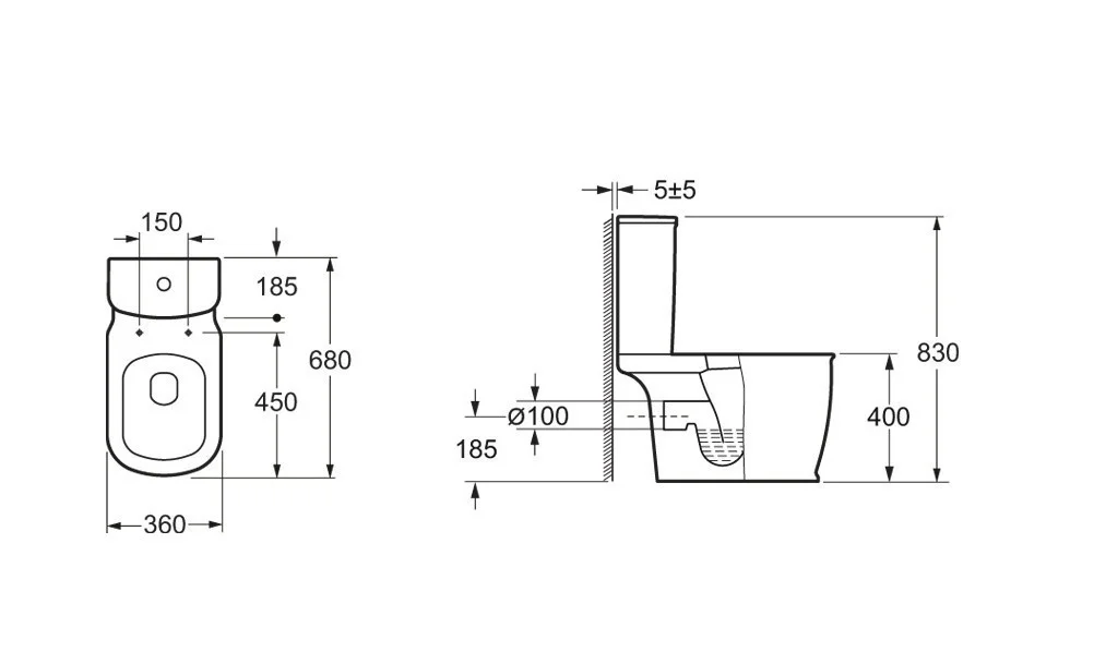 Приобрести унитаз-компакт belbagno prado bb10150cp