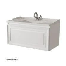 Caprigo Тумба с раковиной подвесная Ponza 90 см, белая 13513-В231