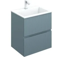 Aquanet Тумба с раковиной Джейн 60 см, мисти грин