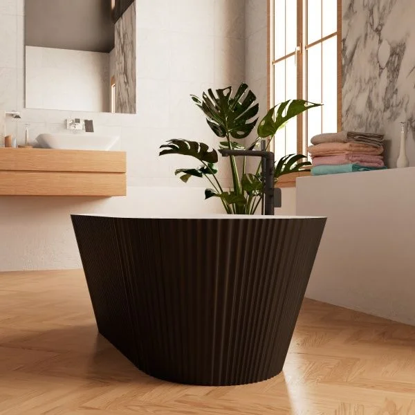 Приобрести frank акриловая ванна f6103 white/black 170х75 см, отдельностоящая