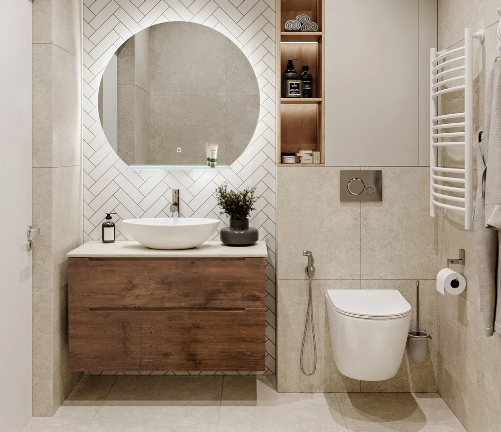 Приобрести belbagno тумба со столешницей etna-h60 100 см, подвесная rovere moro