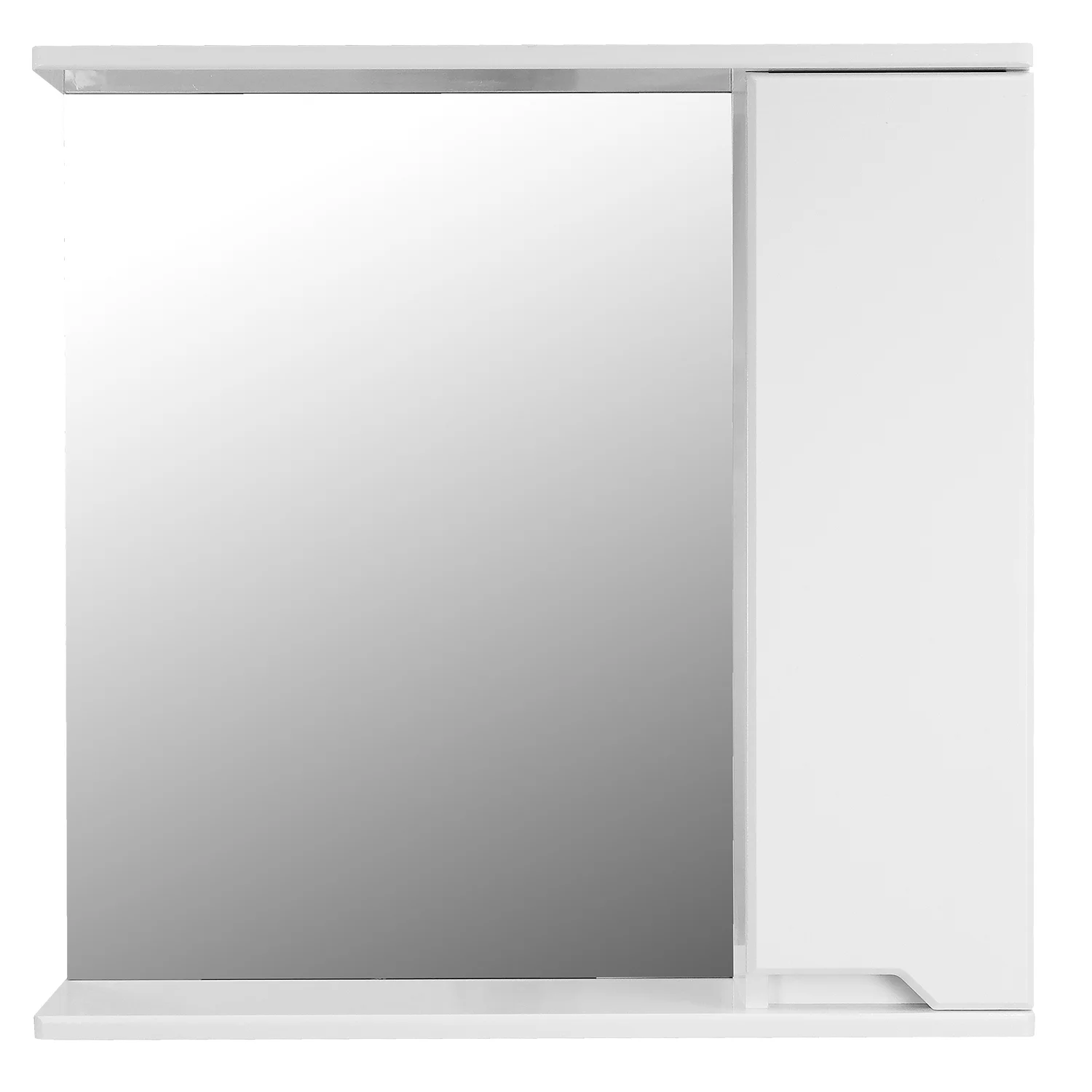 Приобрести loranto зеркало-шкаф палермо 70х70 см, правый, белый (cs00090465)