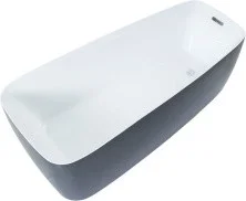 Aquanet Акриловая ванна Family Trend 170x78 см, черная 90778 Gloss Finish