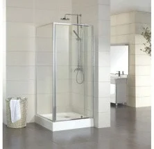 Душевое ограждение Sole Cube 900X900(1000)x1900 см, хром/прозрачное