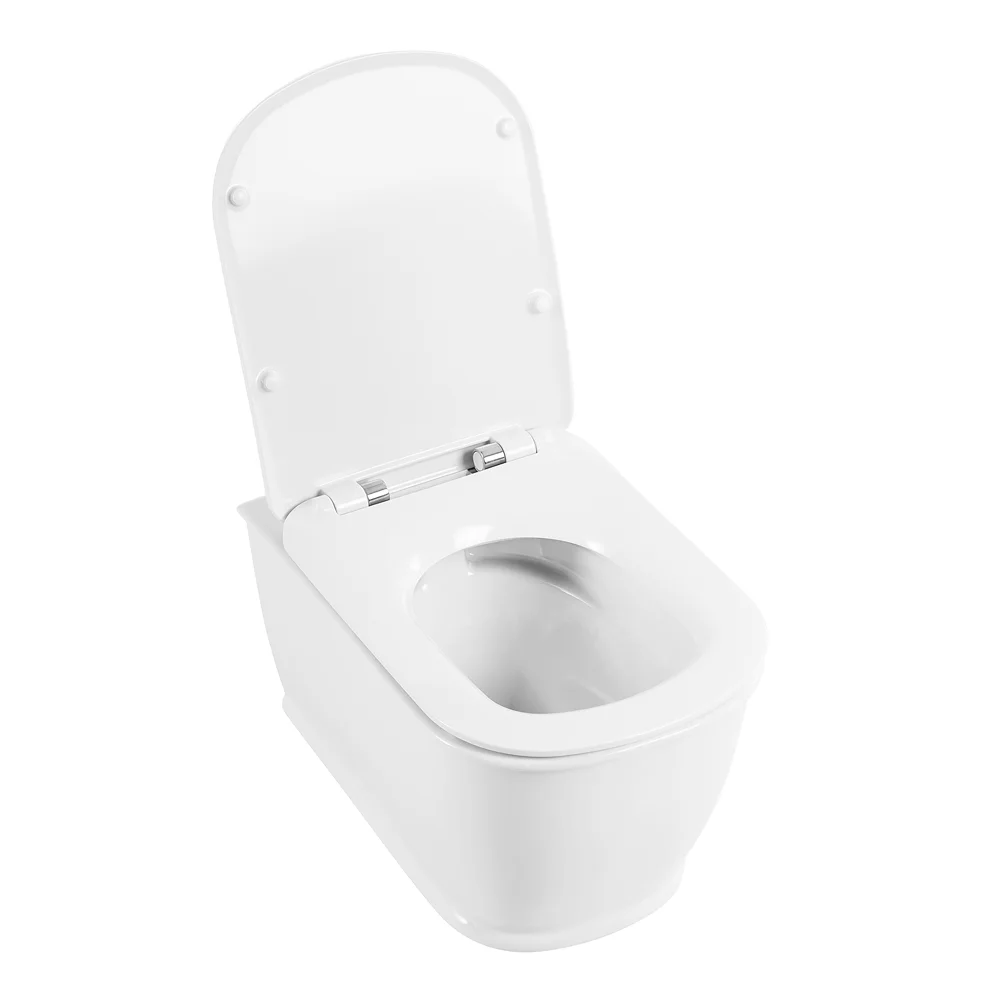 Приобрести belbagno унитаз безободковый подвесной prado с сиденьем дюропласт, микролифт, белый bb10150ch/bb10150sc