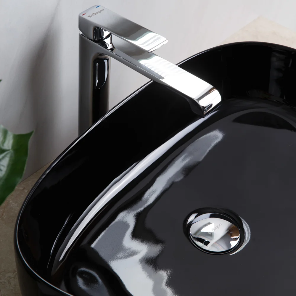 Приобрести belbagno накладная раковина 41х54 см, черная bb1435-nero