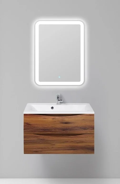 Приобрести тумба подвесная с раковиной belbagno marino-800-2c-so-rc-p 80 см, rovere ciliegio