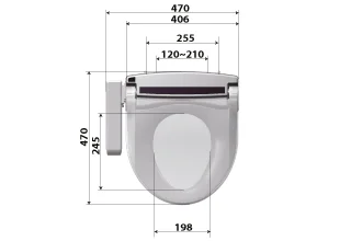Приобрести sato электронная крышка биде db300s