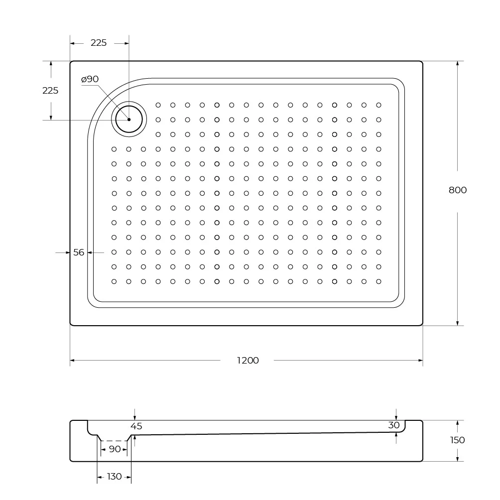 Приобрести belbagno акриловый поддон 120х80 см tray-bb-ah-120/80-15-w-l