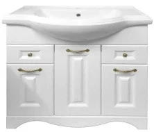 Loranto Тумба напольная с раковиной Kristen 80х40 см, белая CS00061353