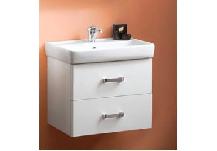 Приобрести тумба подвесная с раковиной акватон америна 60 см 1a135401am010, 1wh302082, белый