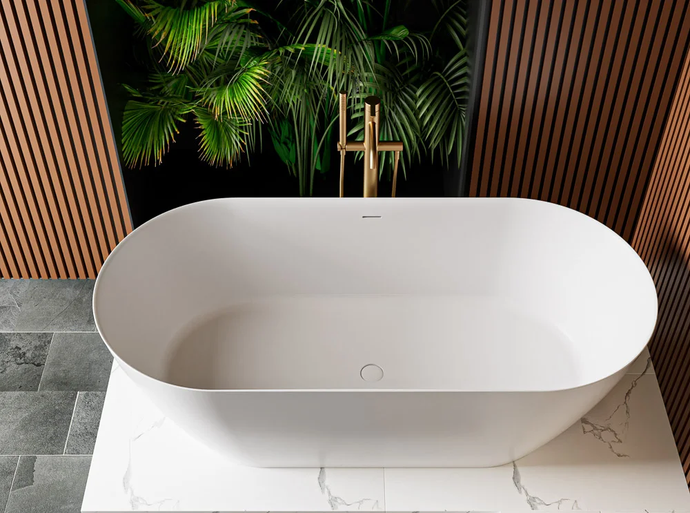 Приобрести cezares отдельностоящая ванна solid surface 150х75 см, белая czr-relax-150-75-57-ssb