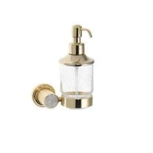 Boheme Дозатор жидкого мыла Royale Cristal, бронза\белый 10932-BR