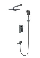 Душевая система встраиваемая WONZON & WOGHAND DIAMOND, Темный графит (WW-88939011-BGM)