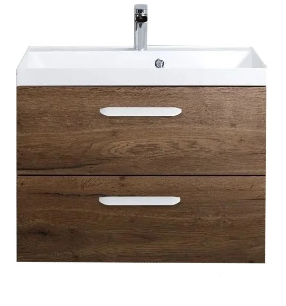 Приобрести тумба подвесная с раковиной belbagno aurora-700-2c-so-rt 70 см, rovere tabacco