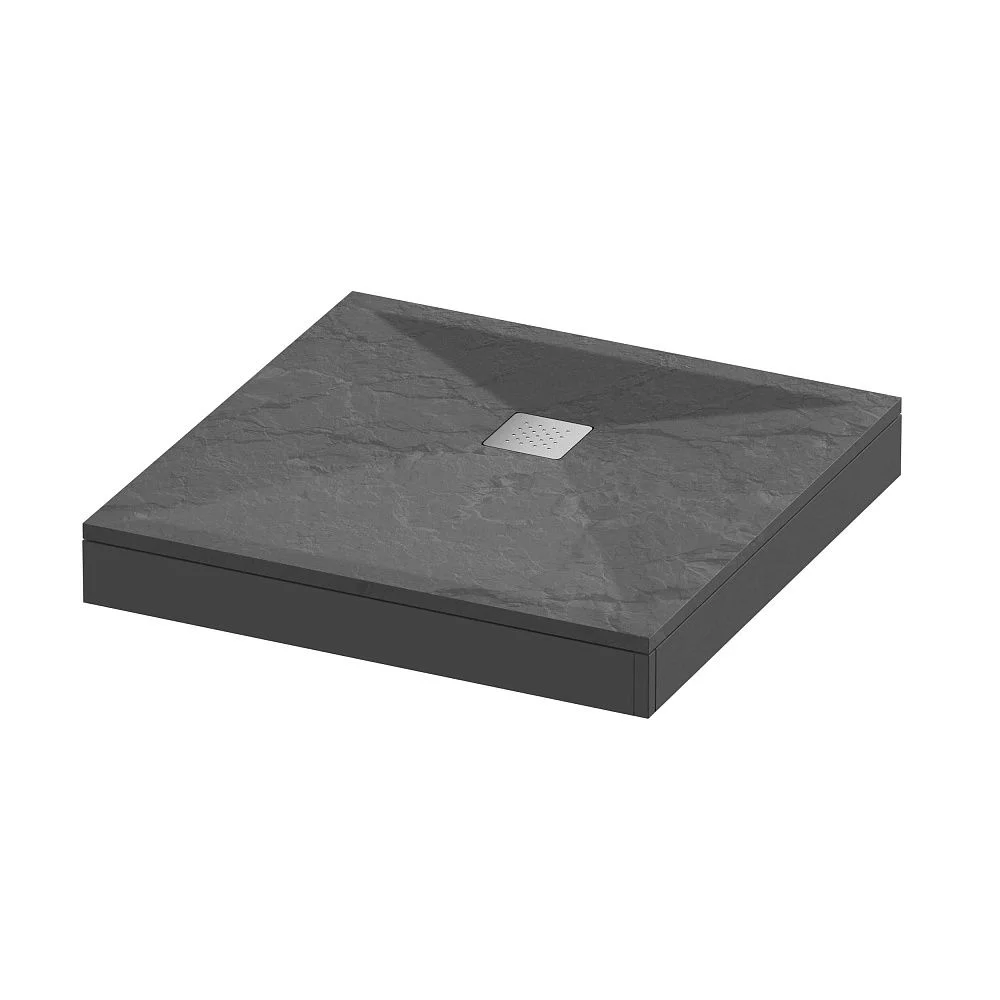 Приобрести grossman каменный душевой поддон strong 90x90 см, графит gr-s29090q
