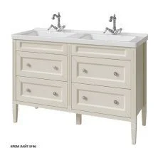 Caprigo Тумба с раковиной ALBION CONCEPT 125 см, белая