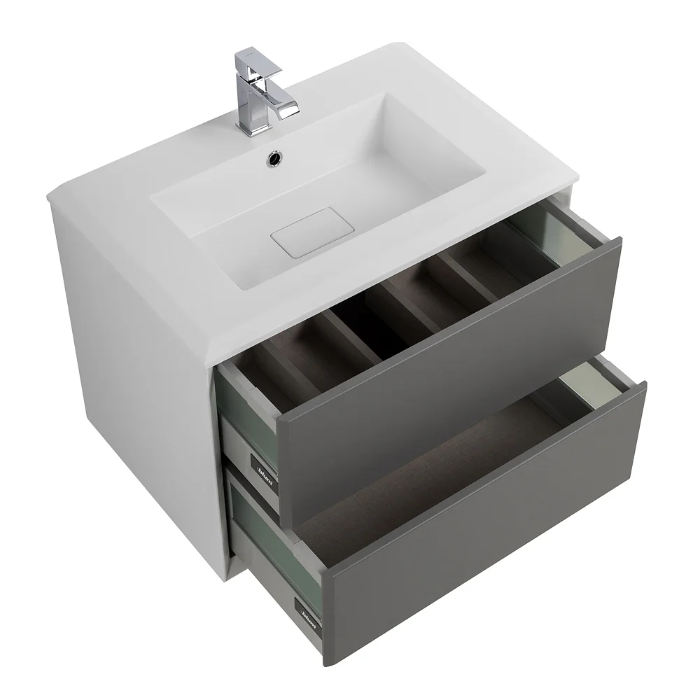 Приобрести cezares тумба подвесная с раковиной bellagio 70 см grigio nuvola, серая 55301