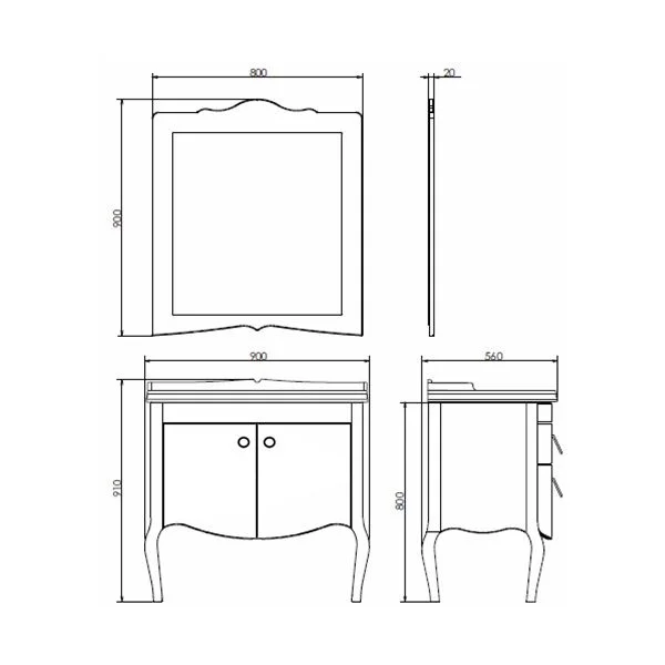 Приобрести сomforty тумба с раковиной "лувр-90" белый глянец