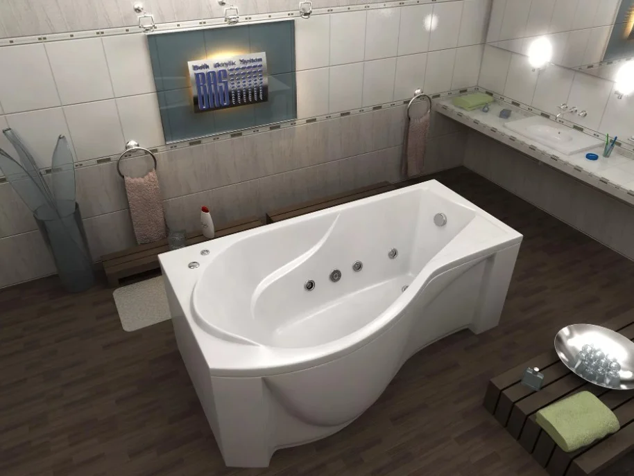 Приобрести bas акриловая ванна капри r 170*80