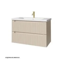 Caprigo Тумба с раковиной TERMIN-Smalty STRIPE 90 см, кремовая, эмаль