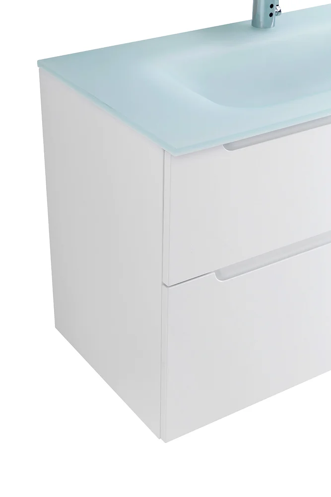 Приобрести belbagno тумба с раковиной etna-h60 90 см, подвесная bianco lucido, стеклянная раковина