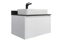 Сomforty Тумба со столешницей и раковиной "Марсель-75" белый матовый c раковиной 78189