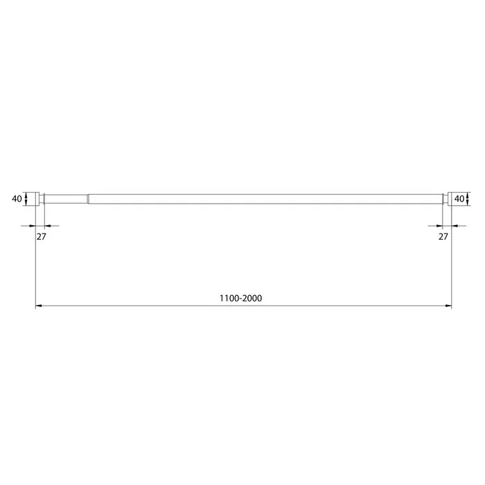 Приобрести iddis карниз для ванны elegante прямой 110-200см сатин, 020a200i14