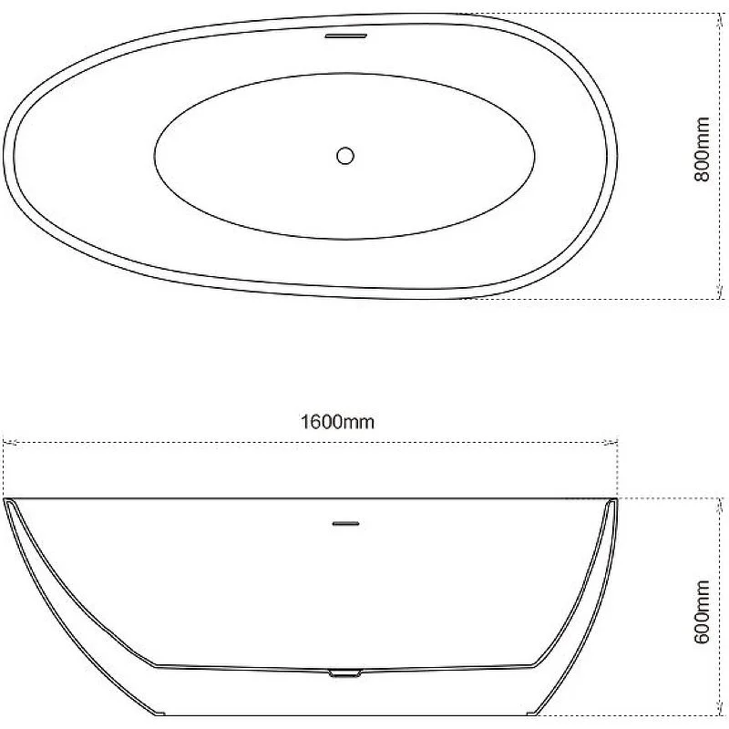 Приобрести grossman отдельностоящая ванна fly 160x80 см, белая gr-1103