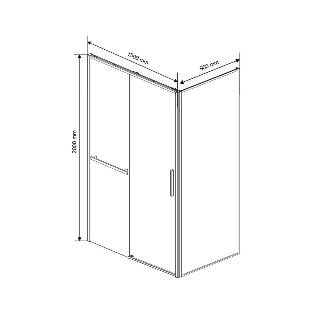 Приобрести vincea душевое ограждение slim soft 90х150 см, оружейная сталь vsr-1ss9015clgm