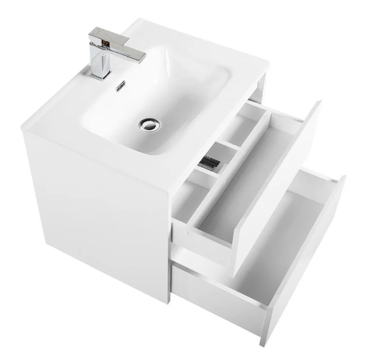 Приобрести тумба подвесная с раковиной belbagno kraft-600-2c-so-bo 60 см, bianco opaco