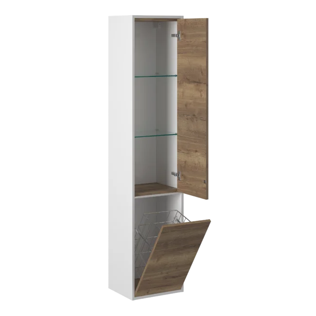 Приобрести briz пенал подвесной albero 35 см, светлое дерево , правый