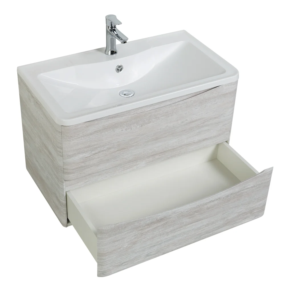 Приобрести belbagno тумба с раковиной acqua 90 см, подвесная rovere vintage bianco, белая раковина